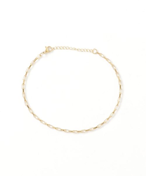 rufsh（ルフシュ）の「【rufsh/ルフシュ】stainless chain anklet/ステンレスチェーンアンクレットRF1908CHJA08（アンクレット・レディース・シルバー/ゴールド・FREE）」の2枚目の写真