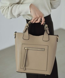 Edit Sheen | フロントジップポケットハンドバッグ(ハンドバッグ)