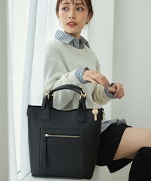 Edit Sheen | フロントジップポケットハンドバッグ(ハンドバッグ)