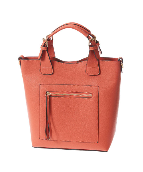 Edit Sheen（エディットシーン）の「フロントジップポケットハンドバッグ（ハンドバッグ・レディース・ブラック/ベージュ/オレンジ・FREE）」の11枚目の写真