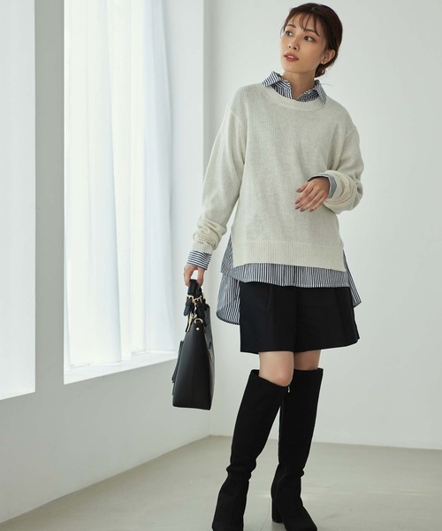 Edit Sheen（エディットシーン）の「フロントジップポケットハンドバッグ（ハンドバッグ・レディース・ブラック/ベージュ/オレンジ・FREE）」の19枚目の写真