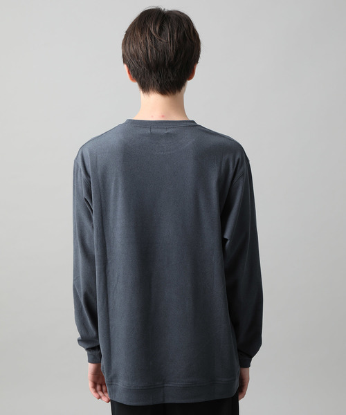 JUNRED(ジュンレッド)の「モイスチャースムースロンT(Tシャツ/カットソー・メンズ・ブラック/ベージュ/ブルー/オレンジ・S/M/L)」の5枚目の写真