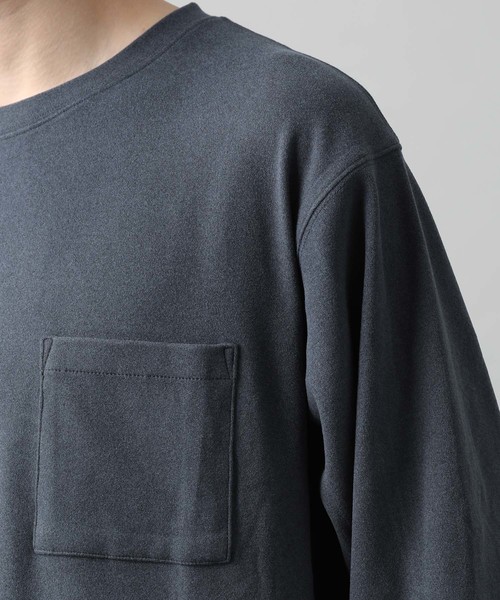 JUNRED(ジュンレッド)の「モイスチャースムースロンT(Tシャツ/カットソー・メンズ・ブラック/ベージュ/ブルー/オレンジ・S/M/L)」の14枚目の写真