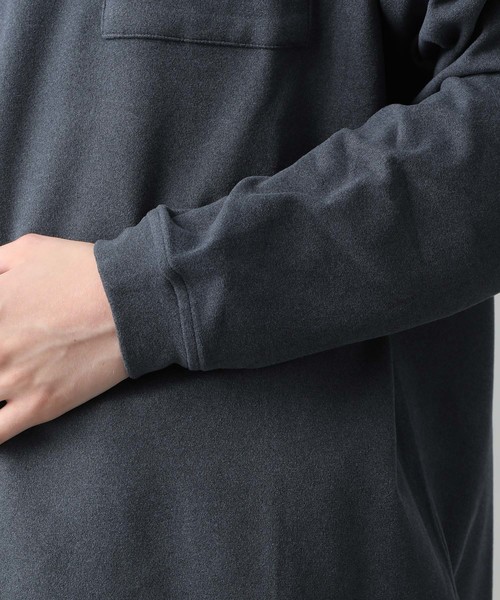 JUNRED(ジュンレッド)の「モイスチャースムースロンT(Tシャツ/カットソー・メンズ・ブラック/ベージュ/ブルー/オレンジ・S/M/L)」の11枚目の写真