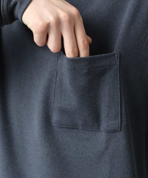 JUNRED(ジュンレッド)の「モイスチャースムースロンT(Tシャツ/カットソー・メンズ・ブラック/ベージュ/ブルー/オレンジ・S/M/L)」の9枚目の写真