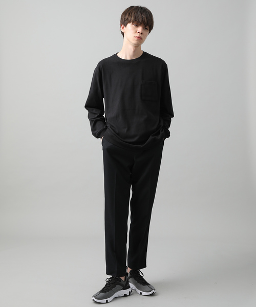 JUNRED(ジュンレッド)の「モイスチャースムースロンT(Tシャツ/カットソー・メンズ・ブラック/ベージュ/ブルー/オレンジ・S/M/L)」の16枚目の写真