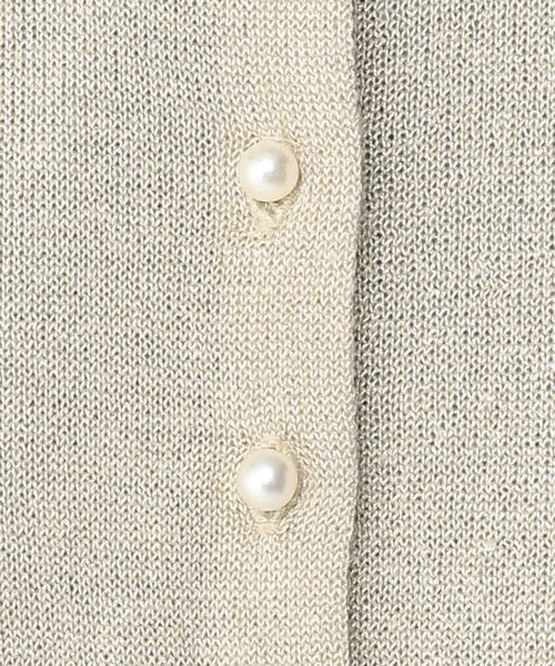 Luxe brille（リュクスブリエ）の「ラメ混レーヨンニット　クルーネック　カーディガン（カーディガン/ボレロ・レディース・ブラック/シルバー/ベージュ・38）」の14枚目の写真