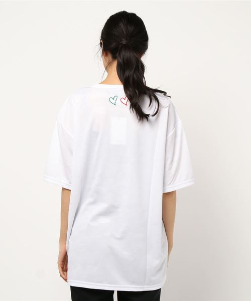 SY32 by SWEET YEARS(エスワイサーティトゥバイスィートイヤーズ)の「/SY32 by SWEET YEARS/CAMO LOGO TEE(Tシャツ/カットソー・レディース・ネイビー/ホワイト/ブラック/チャコールグレー・X-SMALL/XXX-LARGE/XX-LARGE/SMALL/LARGE/MEDIUM/X-LARGE/XXXX-LARGE/XX-SMALL/XXX-SMALL)」の8枚目の写真