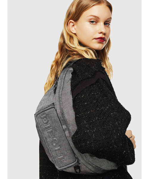 未使用品】ディーゼル3WAYウエストバッグリュックシルバーデニム