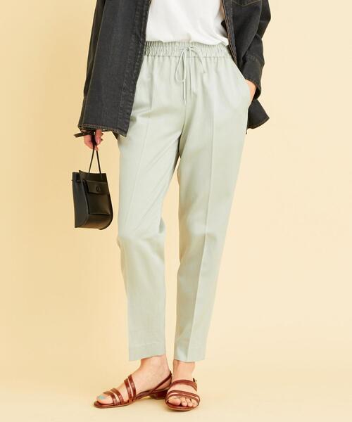 BEAUTY&YOUTH UNITED ARROWS（ビューティーアンドユースユナイテッドアローズ）の「BY∴ サテンドローストリングパンツ -ウォッシャブル- ◆（その他パンツ・レディース・ベージュ/ブラック/ライム・SMALL/LARGE/MEDIUM）」の3枚目の写真