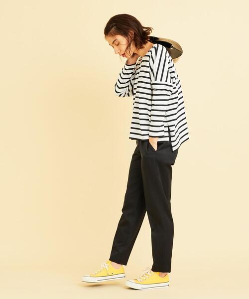 BEAUTY&YOUTH UNITED ARROWS（ビューティーアンドユースユナイテッドアローズ）の「BY∴ サテンドローストリングパンツ -ウォッシャブル- ◆（その他パンツ・レディース・ベージュ/ブラック/ライム・SMALL/LARGE/MEDIUM）」の21枚目の写真