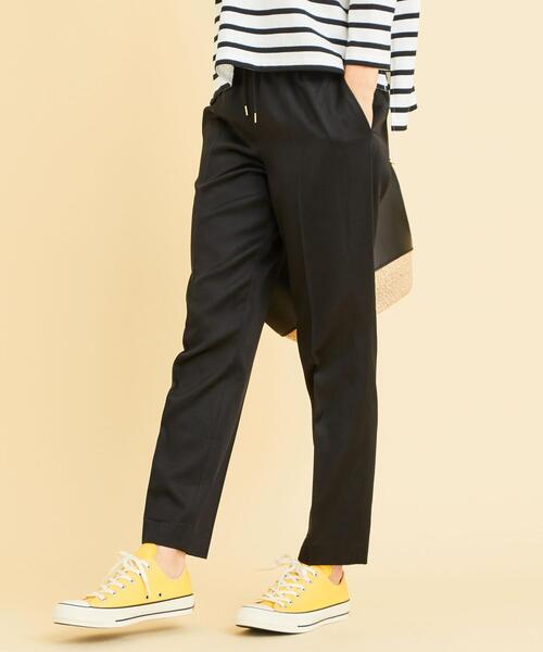 BEAUTY&YOUTH UNITED ARROWS（ビューティーアンドユースユナイテッドアローズ）の「BY∴ サテンドローストリングパンツ -ウォッシャブル- ◆（その他パンツ・レディース・ベージュ/ブラック/ライム・SMALL/LARGE/MEDIUM）」の19枚目の写真
