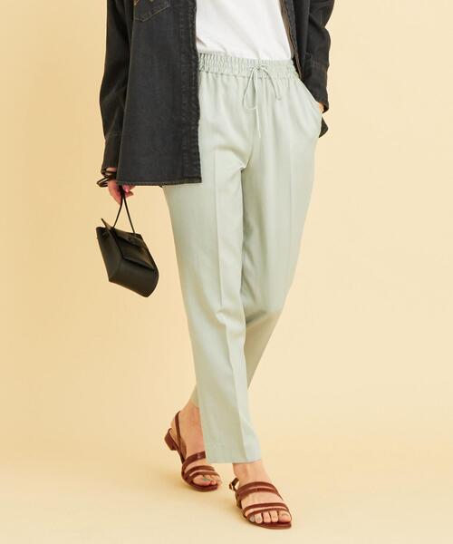 BEAUTY&YOUTH UNITED ARROWS（ビューティーアンドユースユナイテッドアローズ）の「BY∴ サテンドローストリングパンツ -ウォッシャブル- ◆（その他パンツ・レディース・ベージュ/ブラック/ライム・SMALL/LARGE/MEDIUM）」の13枚目の写真