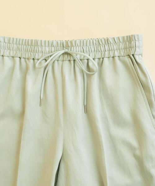 BEAUTY&YOUTH UNITED ARROWS（ビューティーアンドユースユナイテッドアローズ）の「BY∴ サテンドローストリングパンツ -ウォッシャブル- ◆（その他パンツ・レディース・ベージュ/ブラック/ライム・SMALL/LARGE/MEDIUM）」の6枚目の写真
