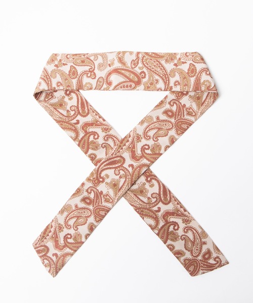 WEGO（ウィゴー）の「WEGO/ペイズリースカーフ（バンダナ/スカーフ・レディース・ライトブラウン/ナチュラル・FREE）」の2枚目の写真