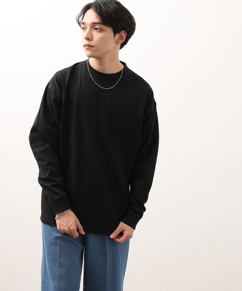 JUNRED(ジュンレッド)の「USAコットンロンT(Tシャツ/カットソー・メンズ・ホワイト/ブラック/ベージュ/ターコイズブルー/ラベンダー・LL/M/L)」の3枚目の写真