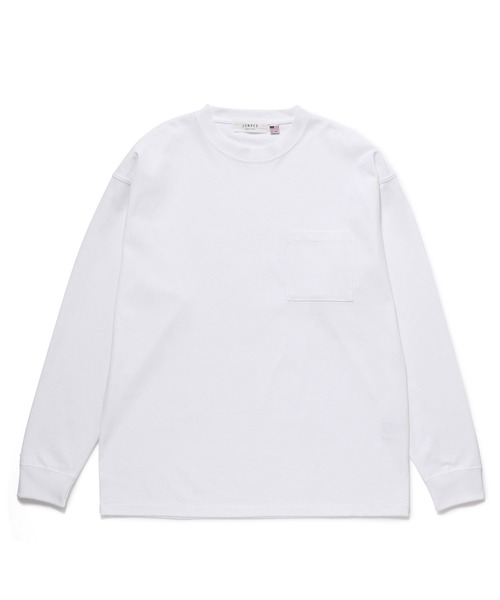 JUNRED(ジュンレッド)の「USAコットンロンT(Tシャツ/カットソー・メンズ・ホワイト/ブラック/ベージュ/ターコイズブルー/ラベンダー・LL/M/L)」の6枚目の写真