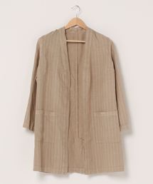 120%LINO:STRIPE HAORI