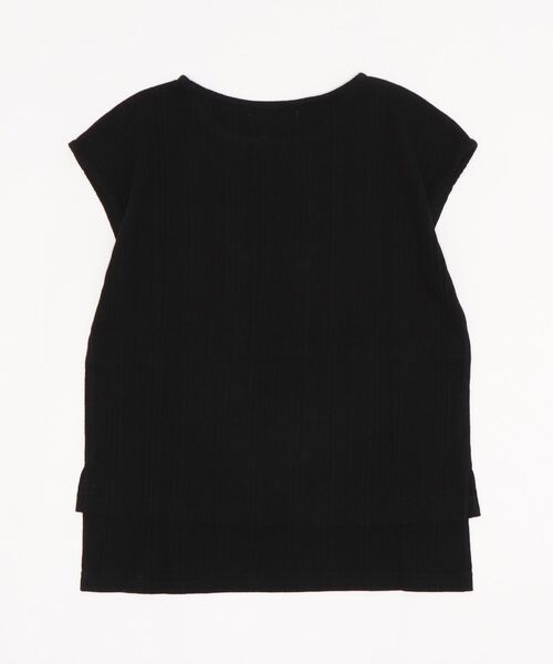 classicalelf（クラシカルエルフ）の「《キッズ 》ランダムリブフレンチボートネックTシャツ（Tシャツ/カットソー・キッズ・ベージュ/ホワイト/ブラック/グレイッシュベージュ・130/140/150）」の9枚目の写真