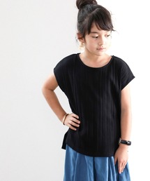 classicalelf | 《キッズ 》ランダムリブフレンチボートネックTシャツ(Tシャツ/カットソー)