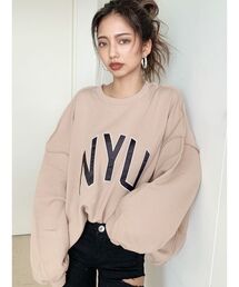 GYDA | NYUルーズスウェットプルオーバー(スウェット)