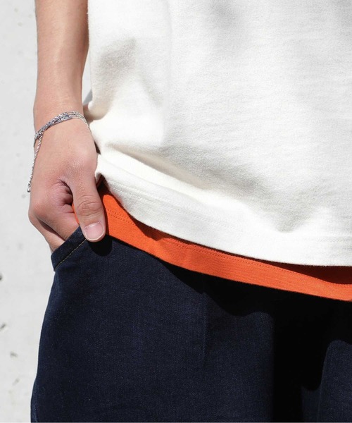 antiqua(アンティカ)の「綿100%タンクトップ(タンクトップ・メンズ・ブラック/オフホワイト/オレンジ/杢グレー/ベージュ系その他/ブラウン系その他/ブルー系その他/カーキ系・M/L/L/XL)」の8枚目の写真