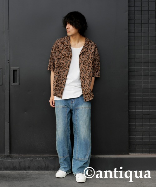 antiqua(アンティカ)の「綿100%タンクトップ(タンクトップ・メンズ・ブラック/オフホワイト/オレンジ/杢グレー/ベージュ系その他/ブラウン系その他/ブルー系その他/カーキ系・M/L/L/XL)」の13枚目の写真