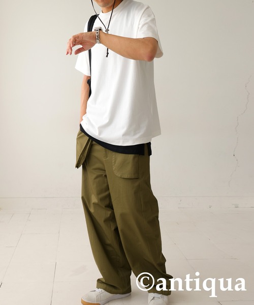 antiqua(アンティカ)の「綿100%タンクトップ(タンクトップ・メンズ・ブラック/オフホワイト/オレンジ/杢グレー/ベージュ系その他/ブラウン系その他/ブルー系その他/カーキ系・M/L/L/XL)」の19枚目の写真