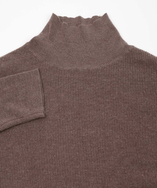 UR'S（ユアーズ）の「ﾀｰﾄﾙﾈｯｸﾛﾝｸﾞﾌﾚｱﾆｯﾄﾜﾝﾋﾟｰｽ（ワンピース・レディース・グレイッシュベージュ/モカ/オフホワイト/ブラック/ボルドー・L/M/PS(XS－S)）」の13枚目の写真