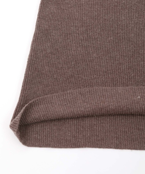 UR'S（ユアーズ）の「ﾀｰﾄﾙﾈｯｸﾛﾝｸﾞﾌﾚｱﾆｯﾄﾜﾝﾋﾟｰｽ（ワンピース・レディース・グレイッシュベージュ/モカ/オフホワイト/ブラック/ボルドー・L/M/PS(XS－S)）」の14枚目の写真