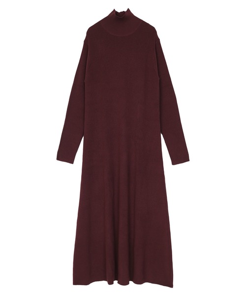 UR'S（ユアーズ）の「ﾀｰﾄﾙﾈｯｸﾛﾝｸﾞﾌﾚｱﾆｯﾄﾜﾝﾋﾟｰｽ（ワンピース・レディース・グレイッシュベージュ/モカ/オフホワイト/ブラック/ボルドー・L/M/PS(XS－S)）」の18枚目の写真