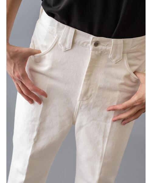 MONKEY TIME（モンキータイム）の「＜monkey time＞ WHITE KATURAGI BACK SLIT TROUSER/バックスリットトラウザーズ（デニムパンツ・メンズ・ホワイト・LARGE/SMALL/MEDIUM）」の15枚目の写真