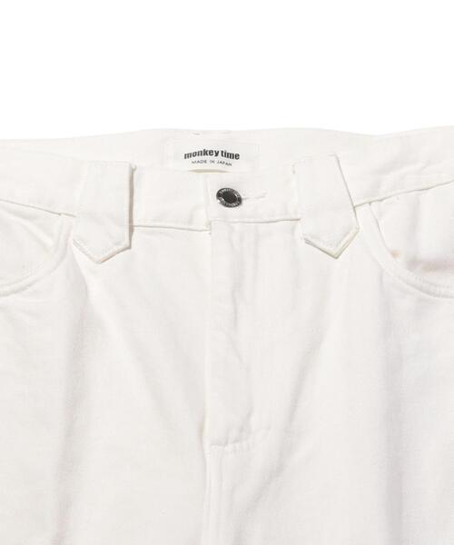 MONKEY TIME（モンキータイム）の「＜monkey time＞ WHITE KATURAGI BACK SLIT TROUSER/バックスリットトラウザーズ（デニムパンツ・メンズ・ホワイト・LARGE/SMALL/MEDIUM）」の9枚目の写真