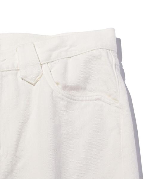 MONKEY TIME（モンキータイム）の「＜monkey time＞ WHITE KATURAGI BACK SLIT TROUSER/バックスリットトラウザーズ（デニムパンツ・メンズ・ホワイト・LARGE/SMALL/MEDIUM）」の5枚目の写真