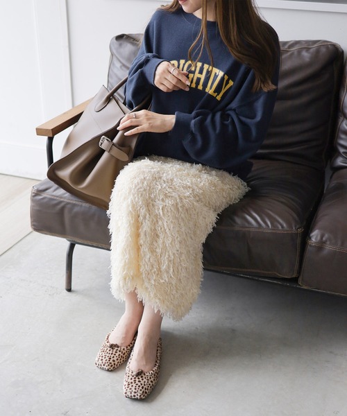 SESTO（セスト）の「グロッシーサテンのスクエアトゥバレエシューズパンプス（バレエシューズ・レディース・パイソン/ブラウン/ブラウン系その他/グレイッシュベージュ/カーキ/ゼブラ/レオパード/ブラック・23.5cm/24.0cm/25.5cm/23.0cm/22.5cm/24.5cm/22.0cm）」の21枚目の写真