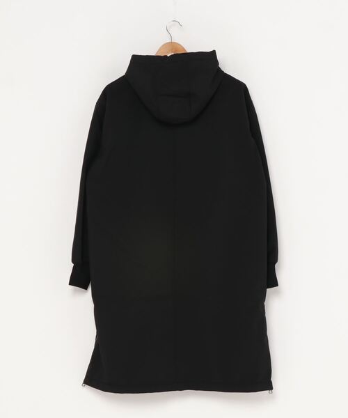 Purple&Yellow(パープルアンドイエロー)の「ボンディングフリース ロングフードコート(ステンカラーコート・メンズ・ブラック/カーキ・SMALL/MEDIUM/LARGE)」の3枚目の写真