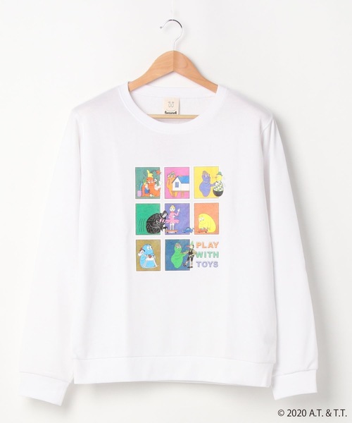 セール バーバパパ キャラクターデザイン ワンポイントフロントプリント 男女兼用 ユニセックスサイジング スウェット長袖トレーナー スウェット Jeans Mate ジーンズメイト のファッション通販 Zozotown