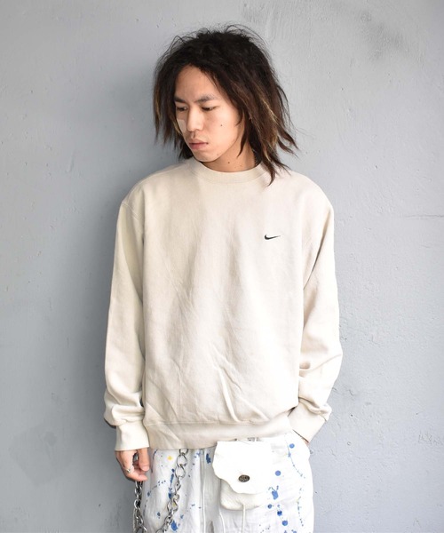 NIKE（ナイキ）の「【ヴィンテージ古着】NIKE/ナイキ ロゴ クルーネックスウェット（スウェット・メンズ・ベージュ・MEDIUM）」の11枚目の写真