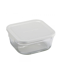 212 KITCHEN STORE（トゥワントゥキッチンストア）の「パック&レンジ BOX  深型 1.0 小 ホワイト  ＜iwaki イワキ＞（キッチンツール）」