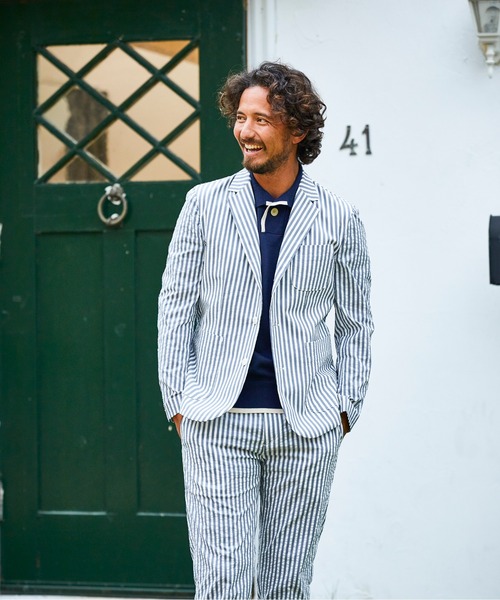 TMT（ティーエムティー）の「SEERSUKER TAILORED JACKET（テーラード  