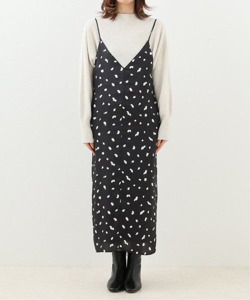 【美品】IENA デザインキャミワンピース ドット 美品】IENA デザインキャミワンピース ドット ワンピース