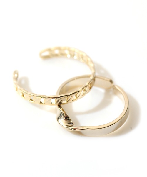 florist（フローリスト）の「マーブル3種リングセット（リング・レディース・グリーン/ホワイト・FREE）」の5枚目の写真