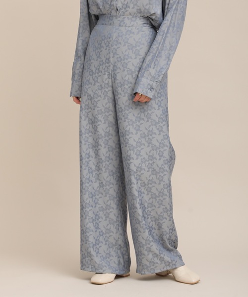 セール サテンジャガードワイドパンツ Zozo限定アイテム その他パンツ Ap Retro アプレトロ のファッション通販 Zozotown