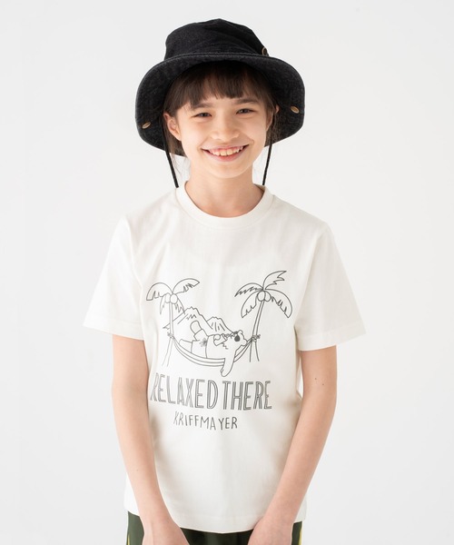 KRIFF MAYER Kid's Collection（クリフメイヤーキッズコレクション）の「LUCK楽TEE(マーくん)（Tシャツ/カットソー・キッズ・サックスブルー/ネイビー/オフホワイト・120/140/160/150/130/170）」の2枚目の写真