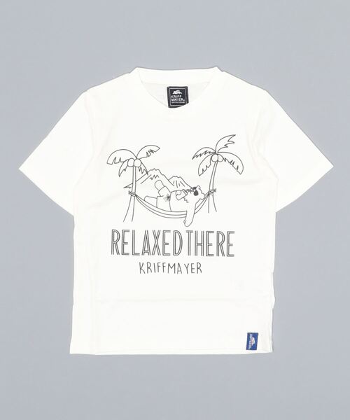 KRIFF MAYER Kid's Collection（クリフメイヤーキッズコレクション）の「LUCK楽TEE(マーくん)（Tシャツ/カットソー・キッズ・サックスブルー/ネイビー/オフホワイト・120/140/160/150/130/170）」の7枚目の写真