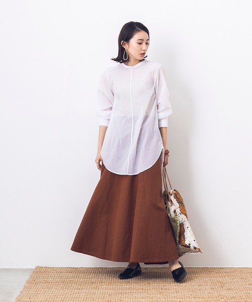 khakito（カーキト）の「シアー サージカルブラウス（シャツ/ブラウス・レディース・ブラック/オフホワイト/ライトカーキ・FREE）」の14枚目の写真