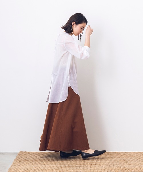 khakito（カーキト）の「シアー サージカルブラウス（シャツ/ブラウス・レディース・ブラック/オフホワイト/ライトカーキ・FREE）」の15枚目の写真