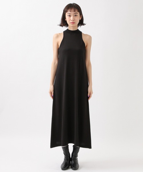 ROCKET x LUNCH（ロケットアンドランチ）の「ROCKET×LUNCH／レイヤーロングワンピース　2932513（ワンピース・レディース・ブラック/セージグリーン・SMALL）」の3枚目の写真