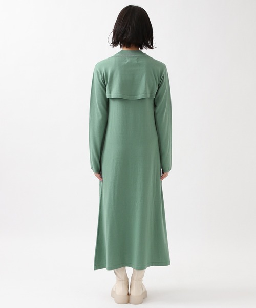 ROCKET x LUNCH（ロケットアンドランチ）の「ROCKET×LUNCH／レイヤーロングワンピース　2932513（ワンピース・レディース・ブラック/セージグリーン・SMALL）」の15枚目の写真