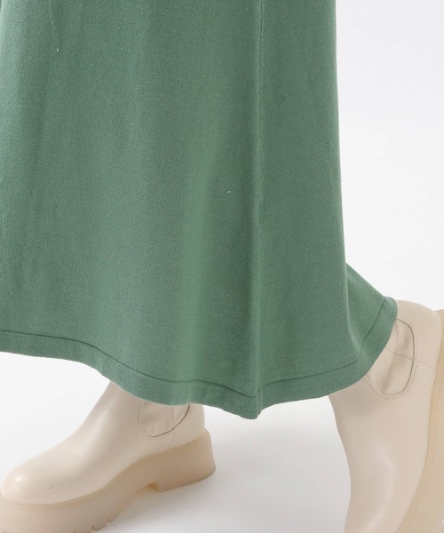 ROCKET x LUNCH（ロケットアンドランチ）の「ROCKET×LUNCH／レイヤーロングワンピース　2932513（ワンピース・レディース・ブラック/セージグリーン・SMALL）」の9枚目の写真